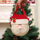 Popxstar Santa Claus Christmas Tree Gift Bags Merry Christmas Candy Gift Bag Christmas Decorations for Home Navidad New Year