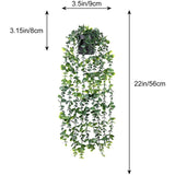 Popxstar Artificial Ivy Leaf Garland Plants Leaves Vine Fake Foliage Flowers DIY For Home Wedding Party Bathroom Garden Decorations