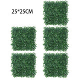 Popxstar 20PCS Artificial Flowers Boxwood Grass 25x25cm Backdrop Panels Topiary Hedge Plant Garden Backyard Fence Greenery Wall Decor