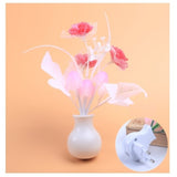 Popxstar  Mini Night Light Creative Tulip Shape Smart Light Control Induction LED Lamp Sensor Nightlight EU Plug Night Light For Bedroom
