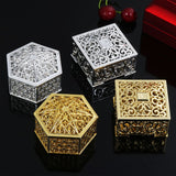 Popxstar 2pcs Retro Vintage Plastic Candy Box Hollow Plastic Transparent Jewelry Storage Trinket Organizer Wedding Souvenir Party Favor