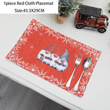 Popxstar New Year Latest Santa Claus Gnome Dolls Table Runner Natal Noel Deco Christmas Decorations for Home Xmas Navidad Gifts