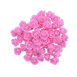 Popxstar 200/100/50Pcs 3.5cm Grey Foam Rose Head Artificial Flower Bear Rose For Wedding Home Decor DIY Valentine's Day Gift Party Wreath