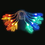 Popxstar 150cm 10LED Halloween LED String Lights Portable Pumpkin Ghost Skeletons Lights for Home Bar Halloween Party Decor Supplies