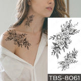 Popxstar Waterproof Temporary Tattoo Sticker I Love You Flash Tattoos Lip Print Butterfly Flowers Body Art Arm Fake Sleeve Tatoo Women