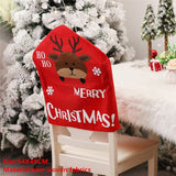 Popxstar Christmas Santa Claus Chair Cover Merry Christmas Decorations for Home Navidad Xmas Decor Gifts Happy New Year