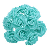 Popxstar 25Pcs 8cm PE Foam Rose Head Artificial Rose Flower Bouquet For Home Wedding Birthday Party Table Decor Valentines Day Gift Craft