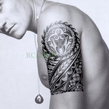 Popxstar teenagers over knee tattoo men small men's tattoos Waterproof Temporary Tattoo Stickers Tribal Totem Fake Tatto Flash Tatoo Body art Back Leg Arm belly big size for Women Men girl