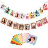 Popxstar Photo Frame Clip Photo Wall Happy Birthday Banner Wedding Anniversary Decor Baby Shower 1st Birthday Picture Frame Garland