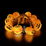 Popxstar 1.5M 10LED Halloween Led Light Pumpkin Bat Ghost String Lamp Hanging Ornament Happy Halloween Party Horror Decoration For Home