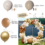 Popxstar Sand White Wedding Decor Balloon Garland Arch Kit Happy Birthday Party Metal Gold Silver Latex Baby Shower Decoration Balloons