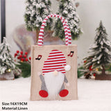 Popxstar Santa Claus Christmas Tree Gift Bags Merry Christmas Candy Gift Bag Christmas Decorations for Home Navidad New Year