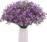 Popxstar 10PCS Gypsophila Artificial Flower White Pink Blue Baby Breath Plastic Bouquet For Home Decorative DIY Wedding Party Decoration
