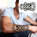 Popxstar teenagers over knee tattoo men small men's tattoos Waterproof Temporary Tattoo Stickers Tribal Totem Fake Tatto Flash Tatoo Body art Back Leg Arm belly big size for Women Men girl