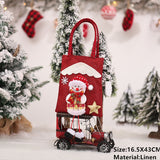 Popxstar Santa Claus Christmas Tree Gift Bags Merry Christmas Candy Gift Bag Christmas Decorations for Home Navidad New Year