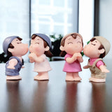 Popxstar 2pcs Valentines Day Gift for Girlfriend Boyfriend Lovers Couple Kiss Resin Doll Wedding Gifts for Guests Bridesmaids Gifts