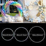 Popxstar Round Balloon Arch Kit Circle Wreath Balloons Stand Holder Wedding Birthday Party Decor Baby Shower Balloons Ring Stand Support