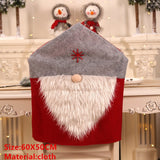 Popxstar Christmas Santa Claus Chair Cover Merry Christmas Decorations for Home Navidad Xmas Decor Gifts Happy New Year