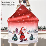 Popxstar Christmas Santa Claus Chair Cover Merry Christmas Decorations for Home Navidad Xmas Decor Gifts Happy New Year