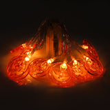 Popxstar 150cm 10LED Halloween LED String Lights Portable Pumpkin Ghost Skeletons Lights for Home Bar Halloween Party Decor Supplies