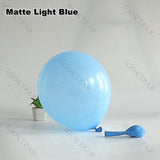 Popxstar 113pcs Macaron Blue White Balloons Birthday Party Decoration Chrome Gold Ballon Garland Baby Shower Wedding Anniversary Decor