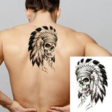 Popxstar teenagers over knee tattoo men small men's tattoos Waterproof Temporary Tattoo Stickers Tribal Totem Fake Tatto Flash Tatoo Body art Back Leg Arm belly big size for Women Men girl