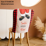 Popxstar Christmas Santa Claus Chair Cover Merry Christmas Decorations for Home Navidad Xmas Decor Gifts Happy New Year