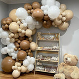 Popxstar Sand White Boho Wedding Balloon Garland Arch Kit Kids Birthday Party Metal Gold Silver Grey Latex Baby Shower Ballons Decoration