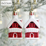 Popxstar 2pcs Christmas Tree Ornaments Santa Claus Snowman Hanging Pendant Christmas Decoration for Home New Year Xmas Navidad Noel