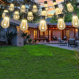 Popxstar LED Solar String Lights Bulbs Outdoor Christmas Decoration IP65 Waterproof Fairy Lights For Garden Patio Camping Party Wedding