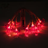 Popxstar 150cm 10LED Halloween LED String Lights Portable Pumpkin Ghost Skeletons Lights for Home Bar Halloween Party Decor Supplies