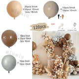 Popxstar Sand White Boho Wedding Balloon Garland Arch Kit Kids Birthday Party Metal Gold Silver Grey Latex Baby Shower Ballons Decoration