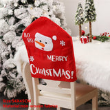 Popxstar Christmas Santa Claus Chair Cover Merry Christmas Decorations for Home Navidad Xmas Decor Gifts Happy New Year