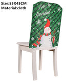 Popxstar Christmas Santa Claus Chair Cover Merry Christmas Decorations for Home Navidad Xmas Decor Gifts Happy New Year