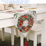 Popxstar New Year Latest Santa Claus Gnome Dolls Table Runner Natal Noel Deco Christmas Decorations for Home Xmas Navidad Gifts