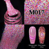 Popxstar 7.5ml Purple Reflective Cat Magnetic Gel Polish Semi Permanent Soak Off UV Led Gel Varnish Spring Nail Art Manicures