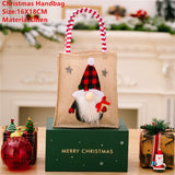 Popxstar Santa Claus Christmas Tree Gift Bags Merry Christmas Candy Gift Bag Christmas Decorations for Home Navidad New Year