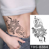 Popxstar Waterproof Temporary Tattoo Sticker I Love You Flash Tattoos Lip Print Butterfly Flowers Body Art Arm Fake Sleeve Tatoo Women