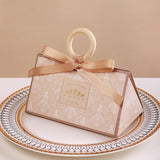 Popxstar Large Triangle Shape Paper Bag Packaging Box with Handles Wedding Gifts for Guests Candy Boxes for Wedding Baby Shower Party