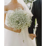 Popxstar 10PCS Gypsophila Artificial Flower White Pink Blue Baby Breath Plastic Bouquet For Home Decorative DIY Wedding Party Decoration