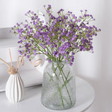 Popxstar 10PCS Gypsophila Artificial Flower White Pink Blue Baby Breath Plastic Bouquet For Home Decorative DIY Wedding Party Decoration