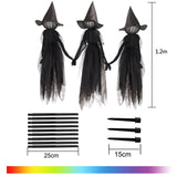 Popxstar 1-3Pcs Halloween Decorations Outdoor Large Light Up Screaming Witches Party Garden Glowing Witch Head Scary Ghost Decor Props