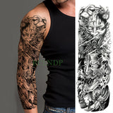 Popxstar Teenagers over Knee Tattoo Men Small Men's Tattoos Waterproof Temporary Tattoo Sticker Anubis Ancient Egypt Dog Roma Clock Eye Full Arm Fake Tatto Flash Tatoo Sleeve for Men Women