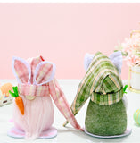 Popxstar Carrot Rabbit Faceless Dwarf Elf Doll Bunny Ester Party Westeren Happy Easter Decor For Home Kids Easter Rabbit Toy Gifts Favor