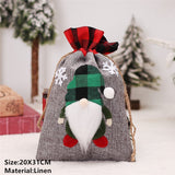 Popxstar Santa Claus Christmas Tree Gift Bags Merry Christmas Candy Gift Bag Christmas Decorations for Home Navidad New Year