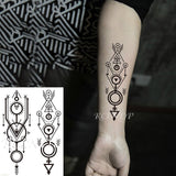 Popxstar teenagers over knee tattoo men small men's tattoos Waterproof Temporary Tattoo Stickers Tribal Totem Fake Tatto Flash Tatoo Body art Back Leg Arm belly big size for Women Men girl