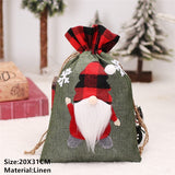 Popxstar Santa Claus Christmas Tree Gift Bags Merry Christmas Candy Gift Bag Christmas Decorations for Home Navidad New Year