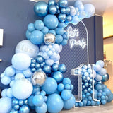 Popxstar Matte Metal Balloon Balloon Garland Arch Kit Birthday Party Decor Silver Latex Baby Shower Wedding Balloons Decoration Supplies