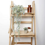 Popxstar Artificial Eucalyptus Rattan Fake Hanging Plant Potted Green Plant Suitable Mandala Vine for Wall Room Home Interior Shelf Decor