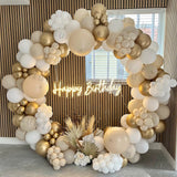 Popxstar Sand White Boho Wedding Balloon Garland Arch Kit Kids Birthday Party Metal Gold Silver Grey Latex Baby Shower Ballons Decoration